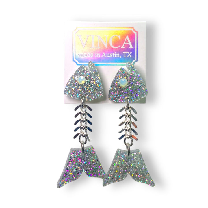 Gill-ty Pleasure Fish Bone Earrings