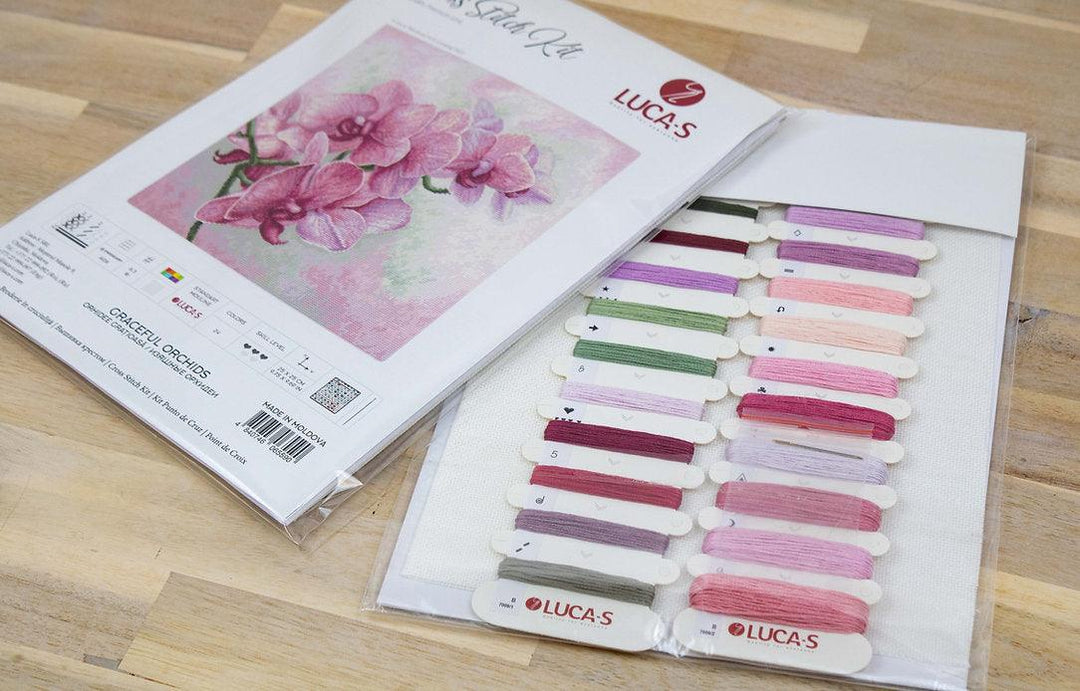 Graceful Orchids B7009L Counted Cross-Stitch Kit