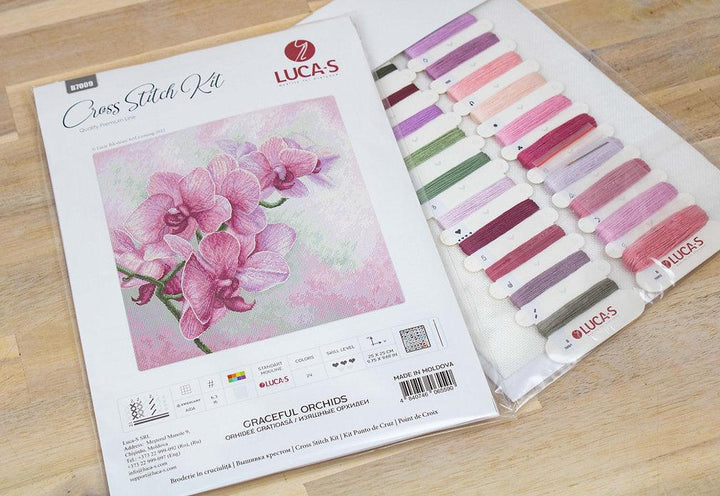 Graceful Orchids B7009L Counted Cross-Stitch Kit