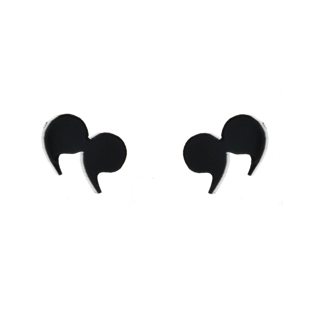 Last Chance! Quotation Earrings in Black