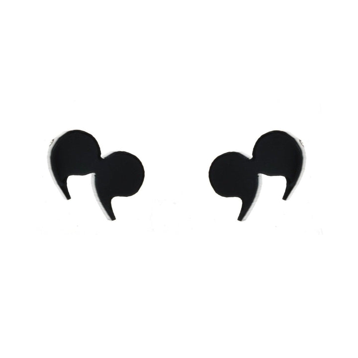 Last Chance! Quotation Earrings in Black