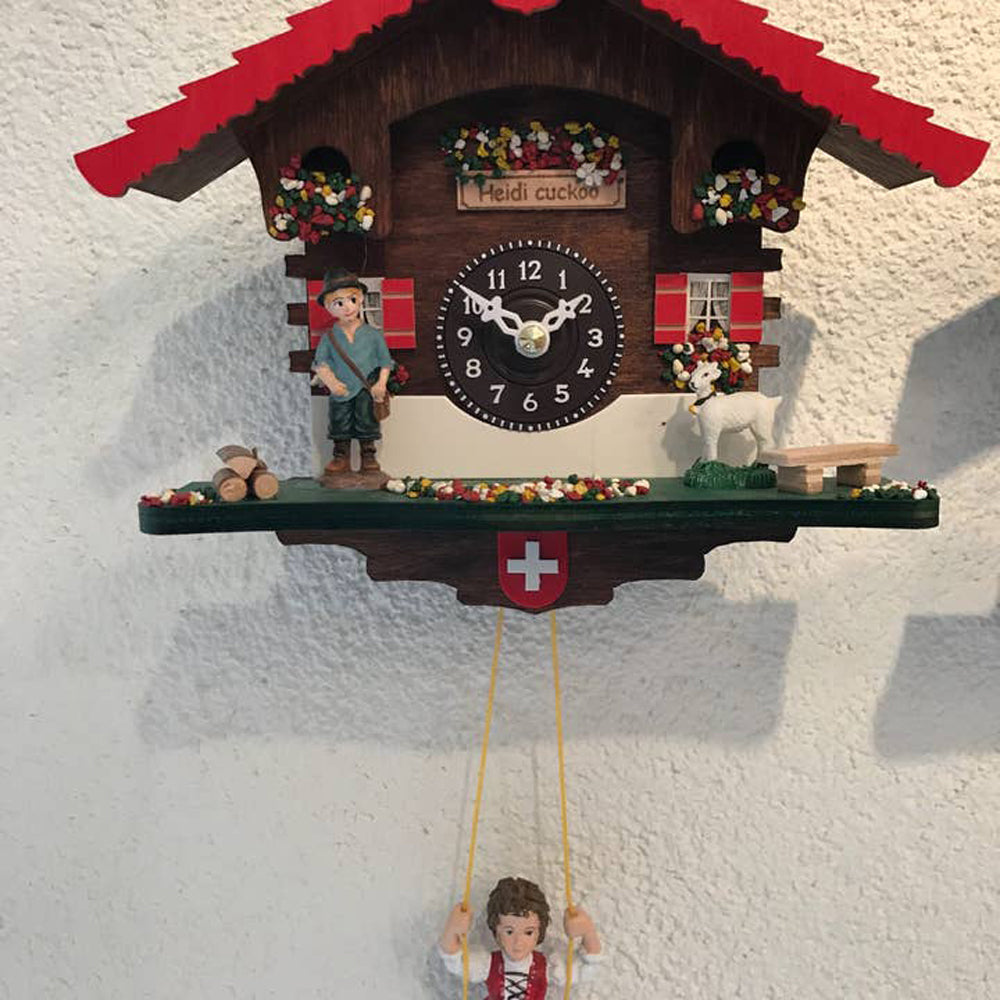 Heidi On the Swing by Kit Cat Klock