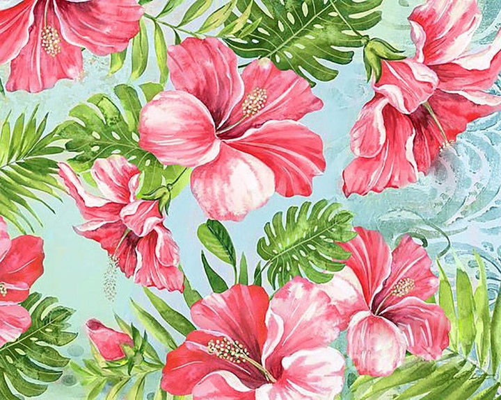 Hibicus Paradise CS2575 19.7 x 15.8 inches Crafting Spark Diamond Painting Kit