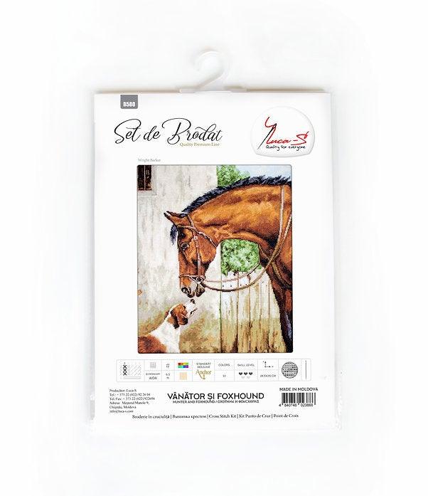 Hunter and Foxhound B580L Counted Cross-Stitch Kit