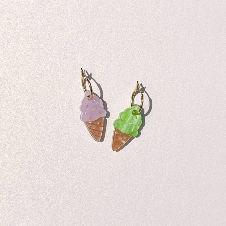 Ice Cream Cone Earrings