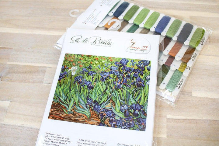 Irises,  reproduction of Van Gogh B444L Counted Cross-Stitch Kit