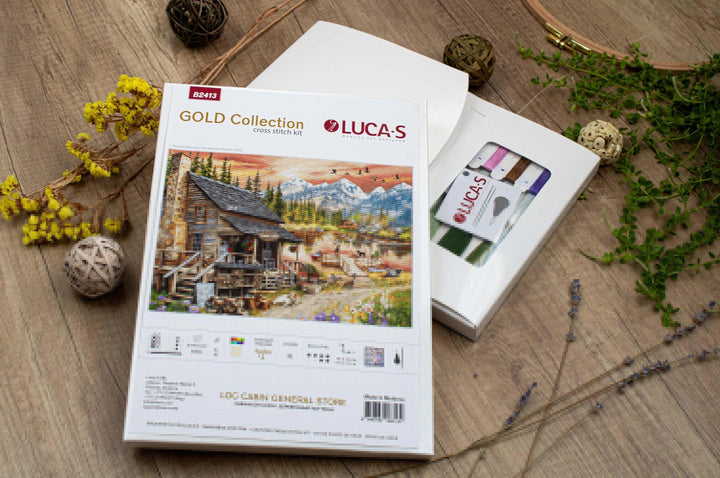 Log Cabin General Store B2413L Counted Cross-Stitch Kit