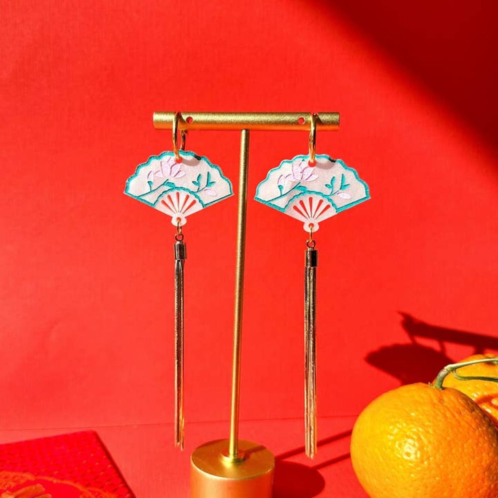 Lotus Fan Earrings 3