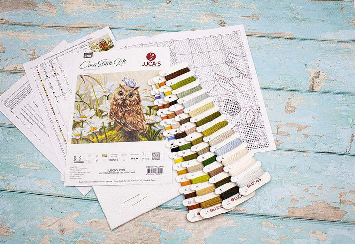 Lucky Owl B7011L Counted Cross-Stitch Kit