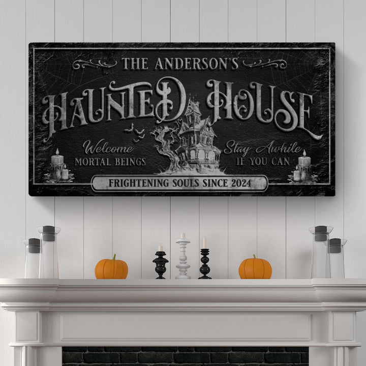 Personalized Haunted House Sign