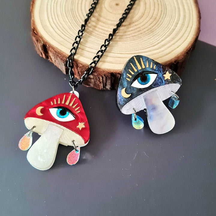 Magic Mushroom Pendant by Cherryloco Jewellery 2