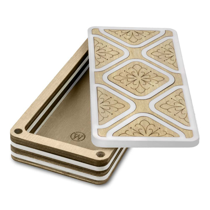 Magnetic Needle Case Large – “Light Stone Geometry” FLZB(N)-182