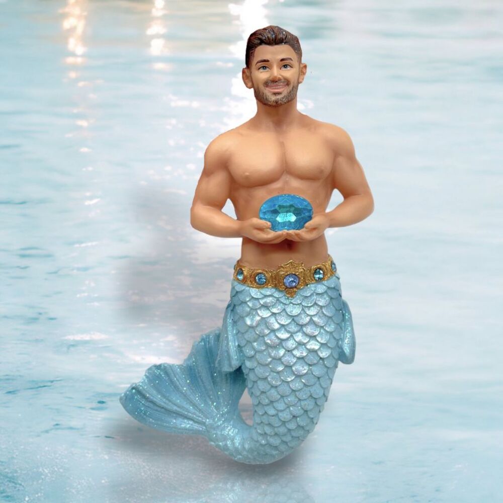 March - Aquamarine Merman - Pre Order - In Stock Sept 2025 by December Diamonds