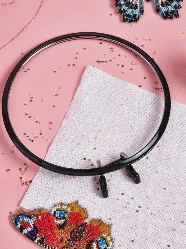 Medium Spring Metal Embroidery Hoop Nurge 160-2 Deep Black