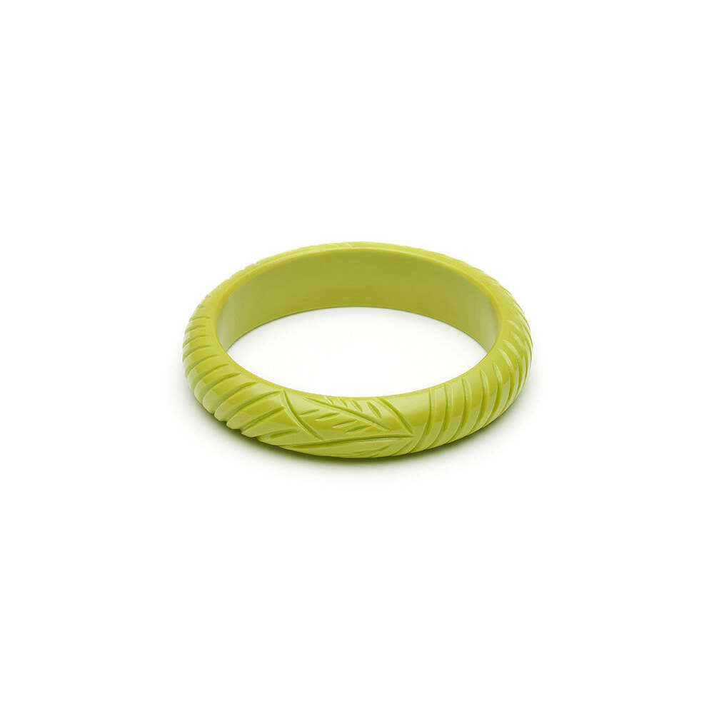 Midi Chartreuse Fakelite Medium Bangle by Splendette