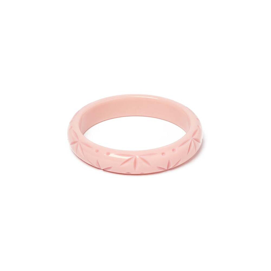 Midi Shell Heavy Carve Medium Bangle by Splendette