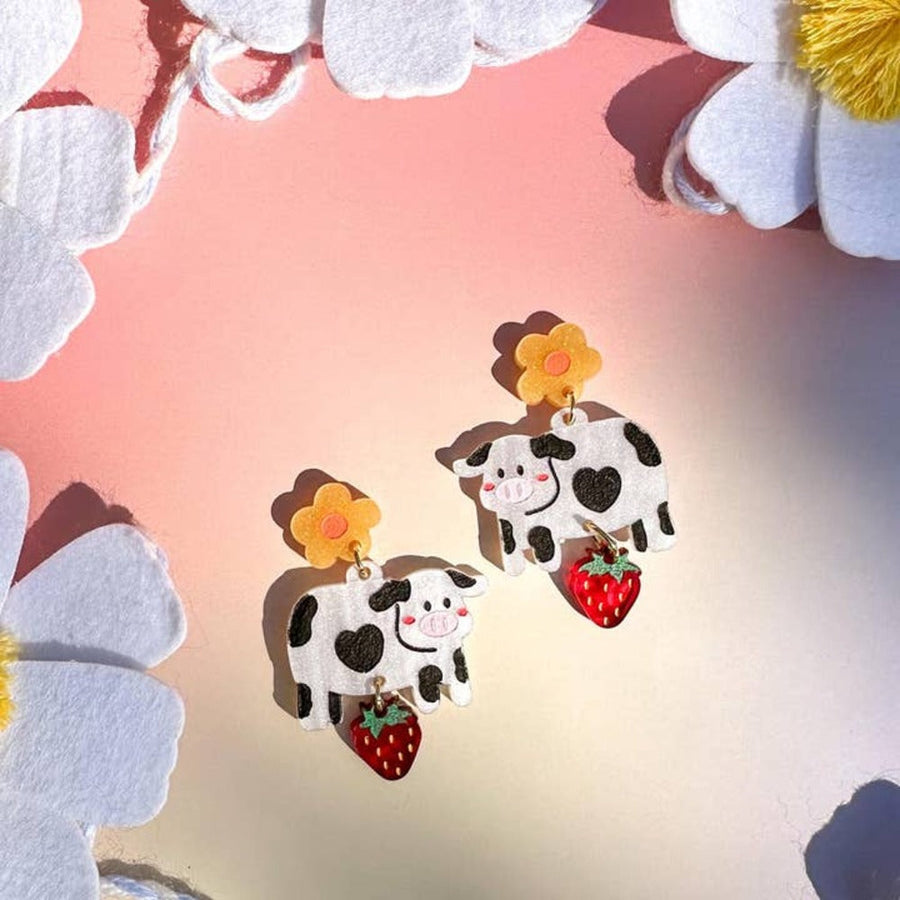 Mildred the Cow Earrings