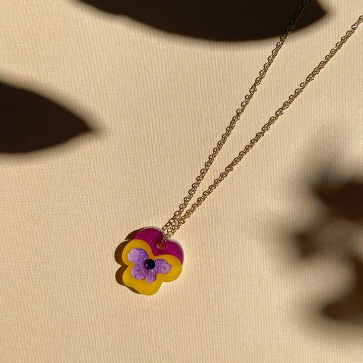 Mini Pansy Necklace 2