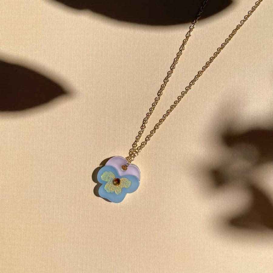 Mini Pansy Necklace
