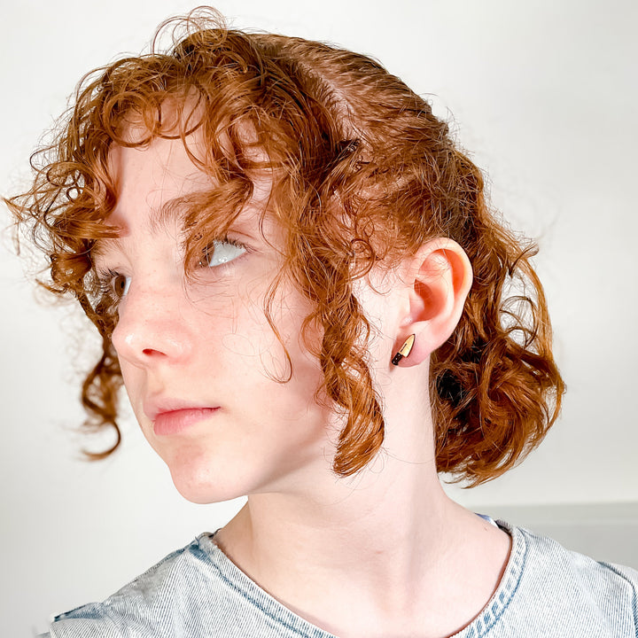 Teeny Tiny 1/2" Chef's Knife Earrings in Gold