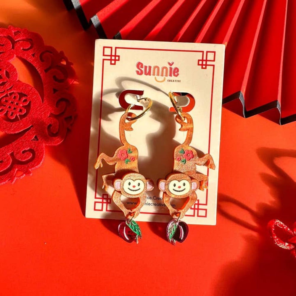 Monkey Earrings 4