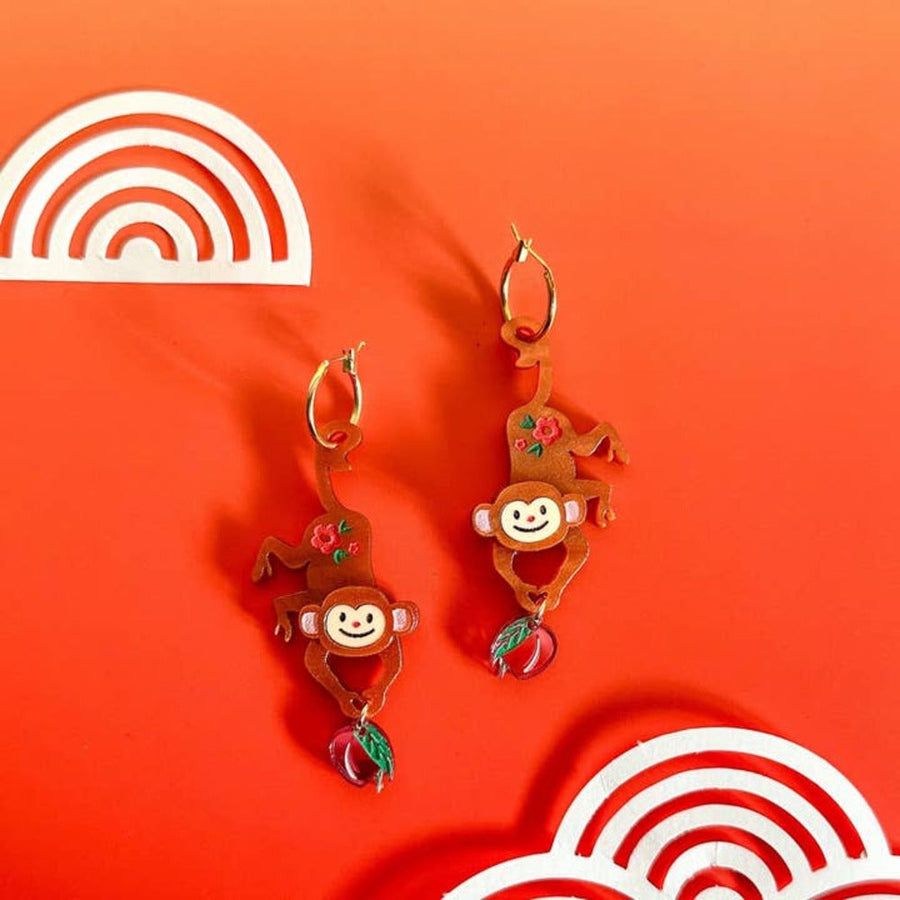 Monkey Earrings