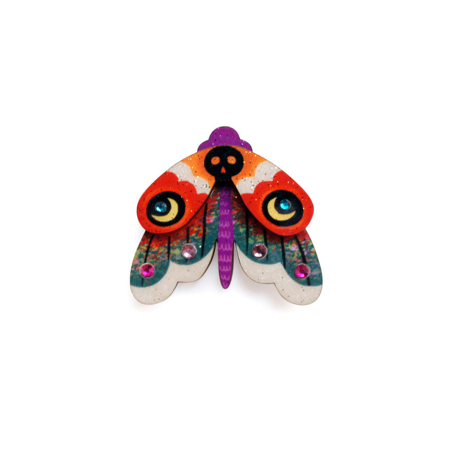 Moth Button Cover by Laliblue