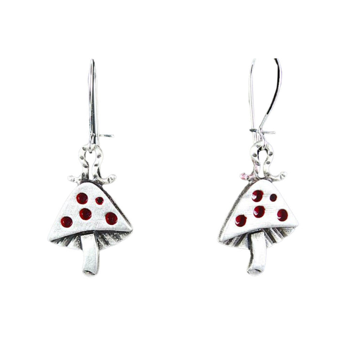 Mushroom Earrings by Chickenscratch