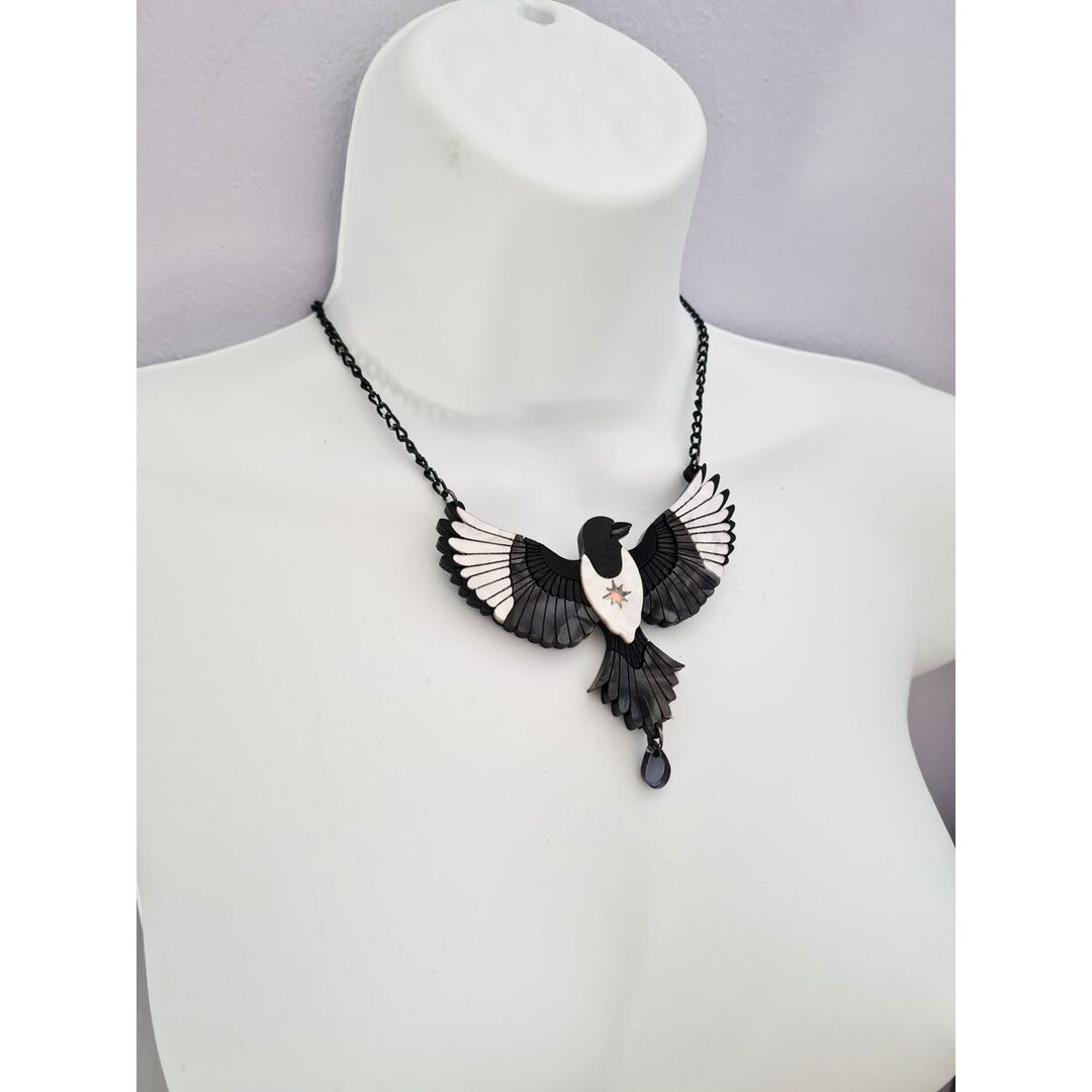 Mystic magpie brooch or necklace 5