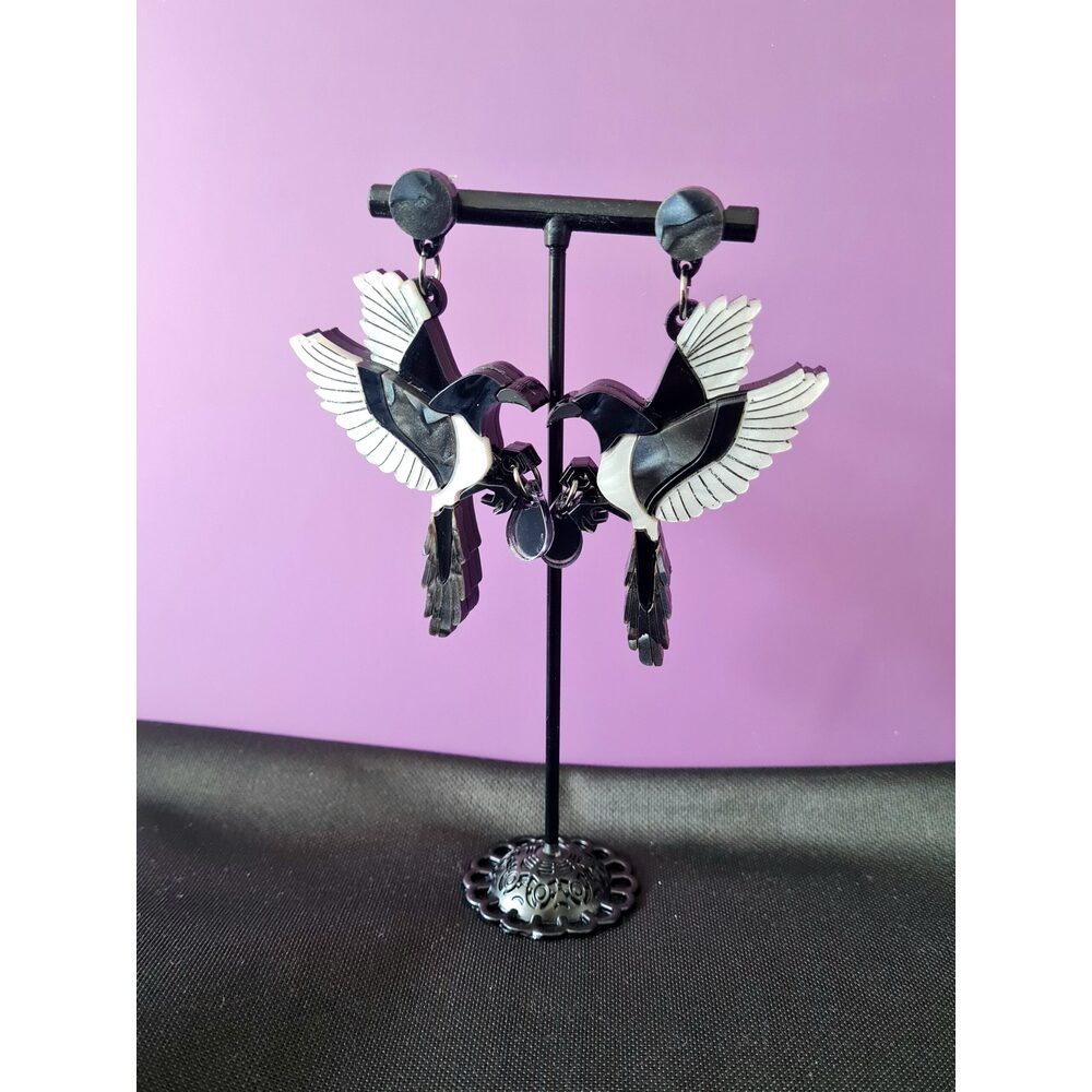 Mystic Magpie Earrings by Cherryloco Jewellery 2