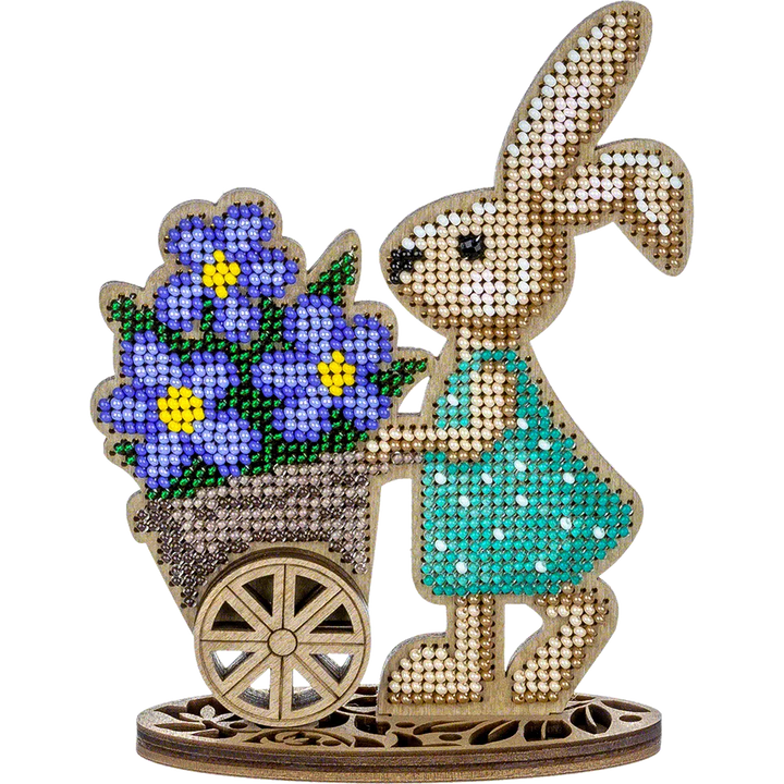 Bead embroidery kit on wood FLK-425