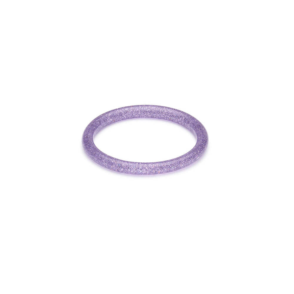 Narrow Lilac Glitter Medium Bangle by Splendette