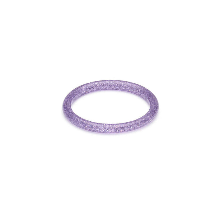 Narrow Lilac Glitter Medium Bangle by Splendette