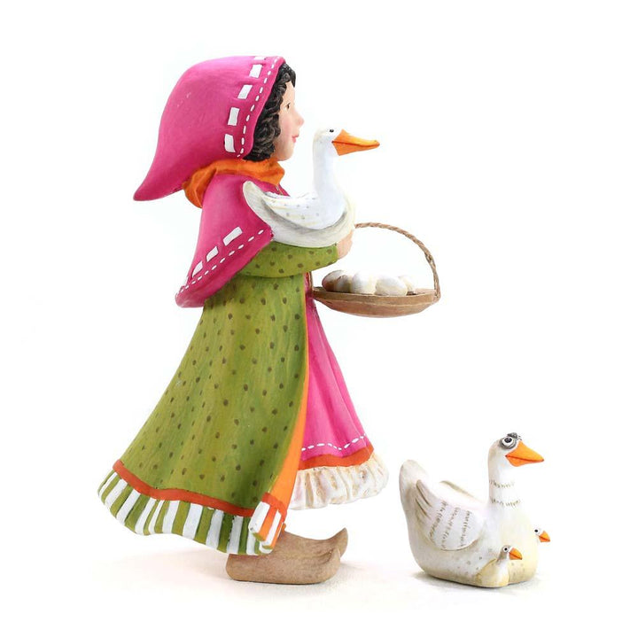 Nativity Girl with Duck Figures by Patience Brewster - Quirks!