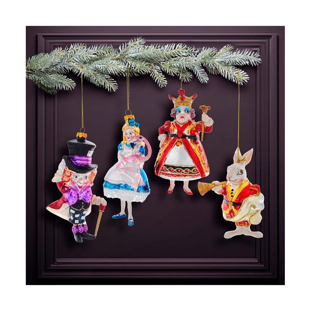 Noble Gems™ Alice In Wonderland Glass Ornaments, 4-Piece Box Set by Kurt Adler image 5