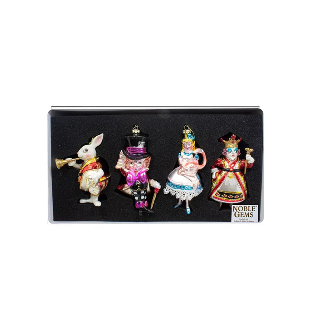 Noble Gems™ Glass Wonderland Ornament Set, 4-Piece Box by Kurt Adler image 7
