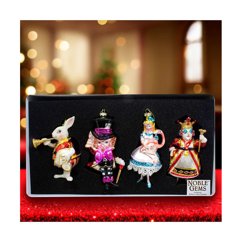 Noble Gems™ Glass Wonderland Ornament Set, 4-Piece Box by Kurt Adler image 8