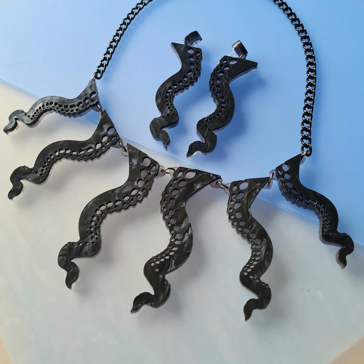 Octopus Tentacle Necklace by Cherryloco Jewellery 1
