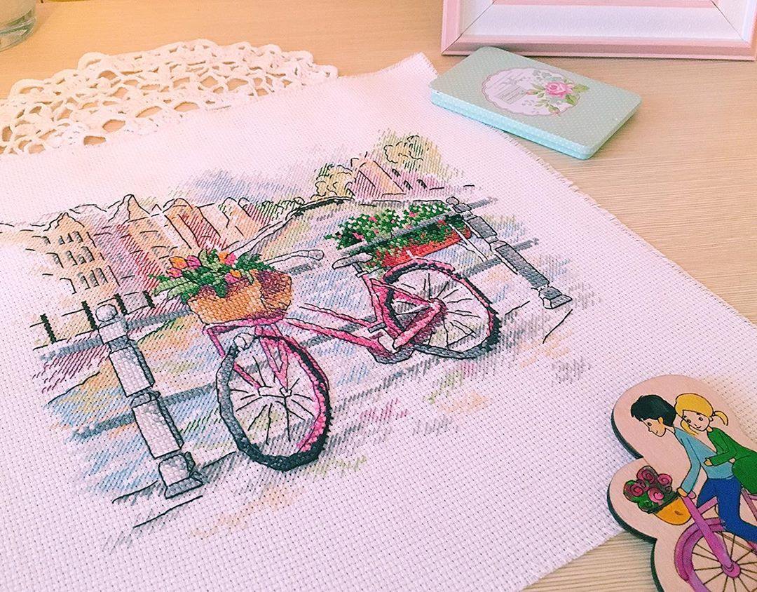 On the Bridge SM-385  Counted Cross Stitch Kit