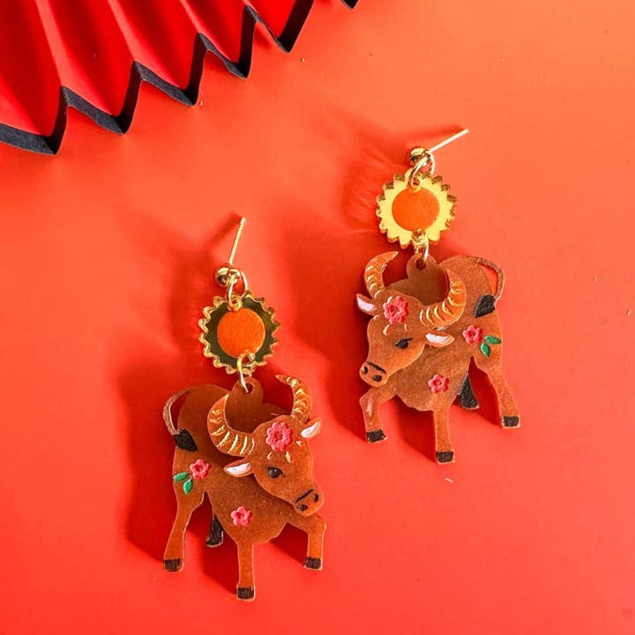 Ox Earrings