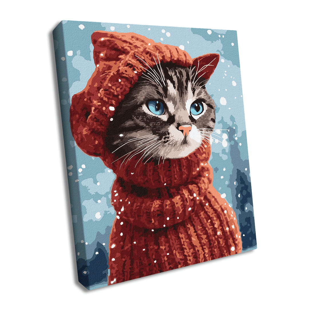 Painting by Numbers kit Amazing kitty KHO4456