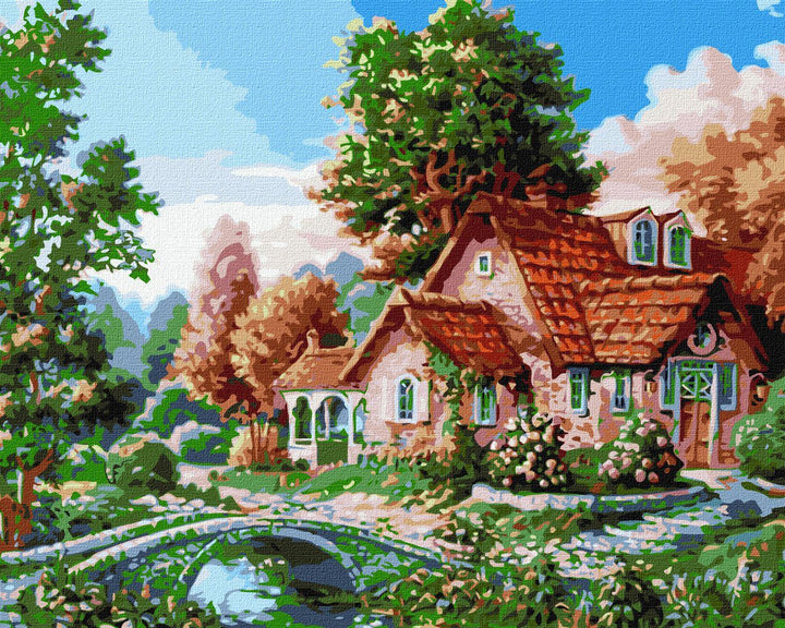 Painting by Numbers kit Grandma's house KHO6306