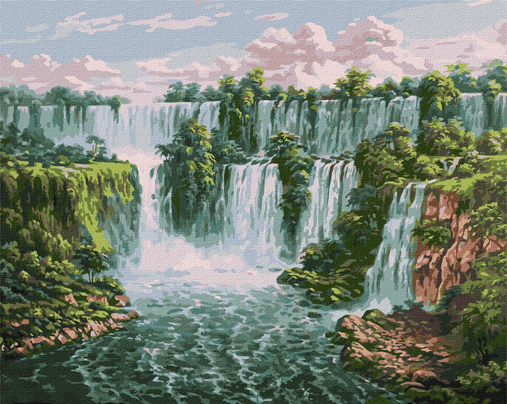 Painting by Numbers kit Scenic waterfall KHO2878