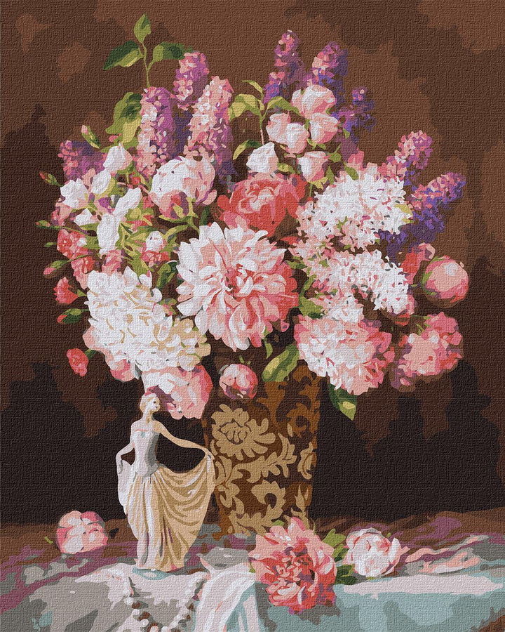 Painting by Numbers kit Still life with a statuette of a ballerina KHO3203