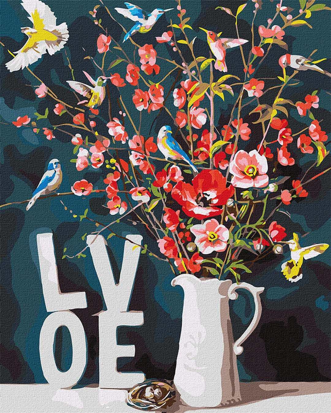 Painting by Numbers kit With love KHO3119