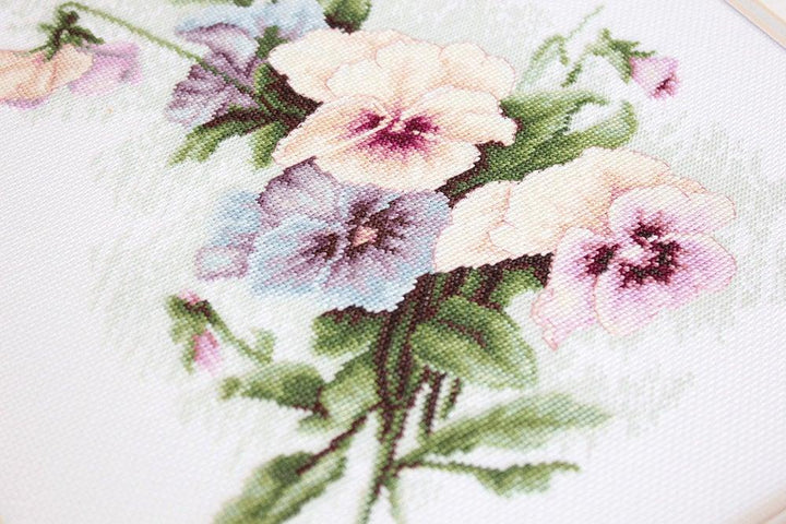 Pansies B2231L Counted Cross-Stitch Kit