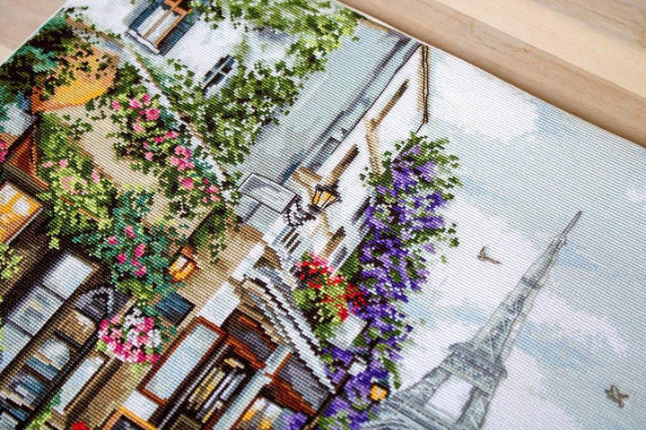 Paris in Flowers B2365L Counted Cross-Stitch Kit