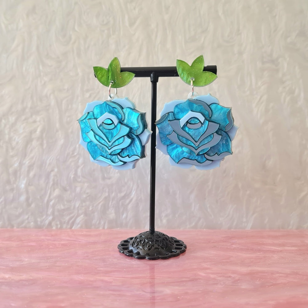 Pastel Rose Earrings by Cherryloco Jewellery 6