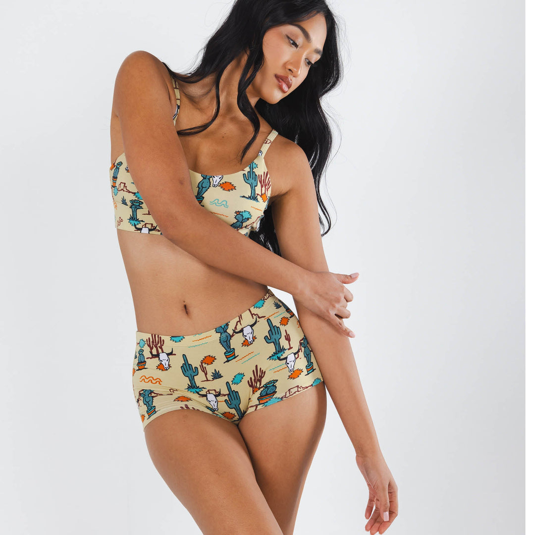 The Mirage | Western Cactus Modal Boyshort Underwear