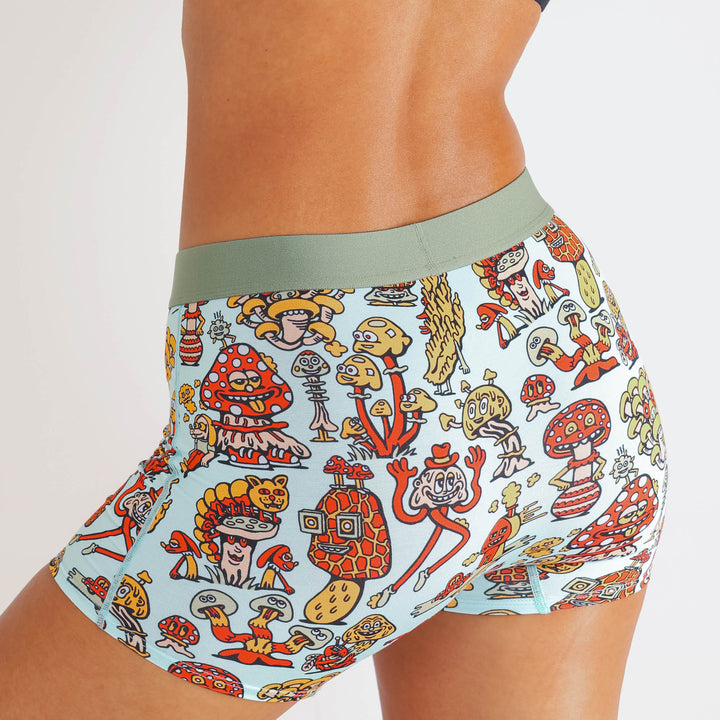 The Mushroom Friends | Shinesty x Killer Acid Women’s Boxers